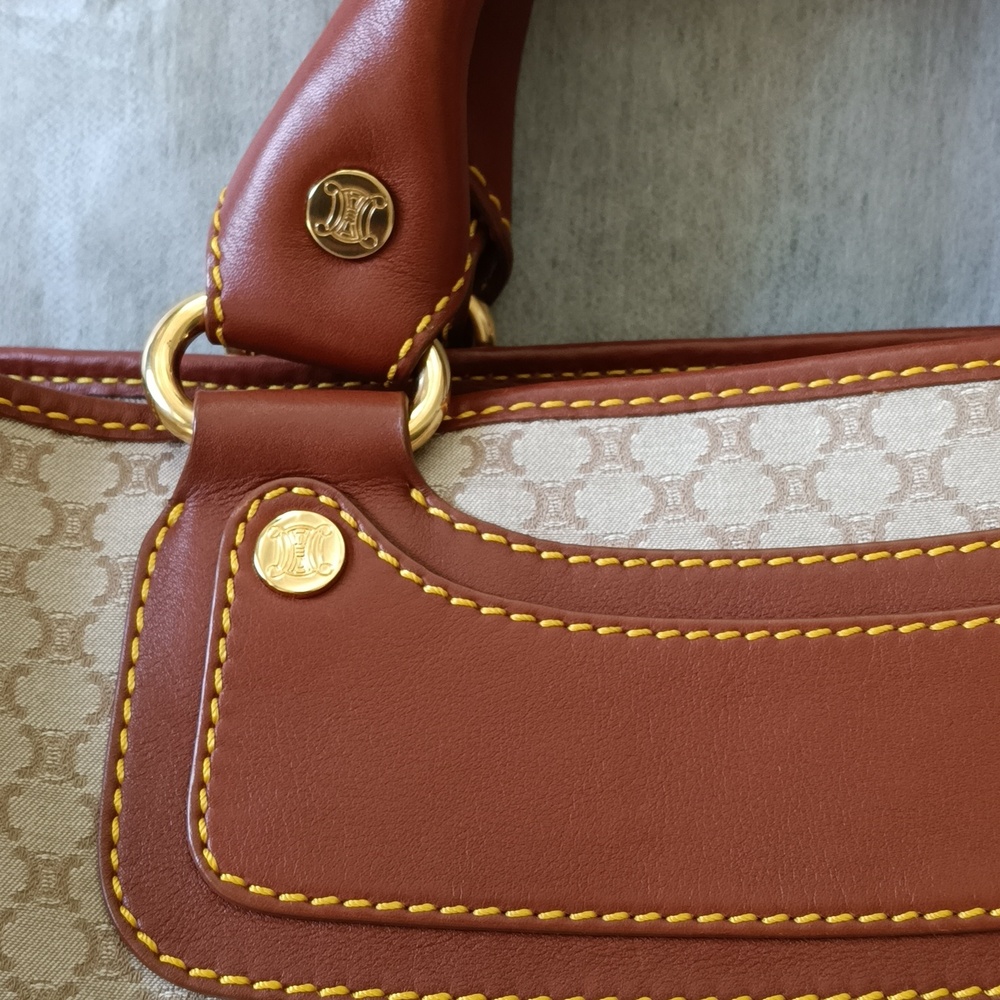 Celine boogie elegant Brown and Cream Designer Tote Bag - Picture 9 of 17